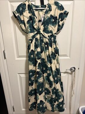 brown spaghetti strap maxi dress Maxi Spaghetti Strap Dress Natural Boho / L